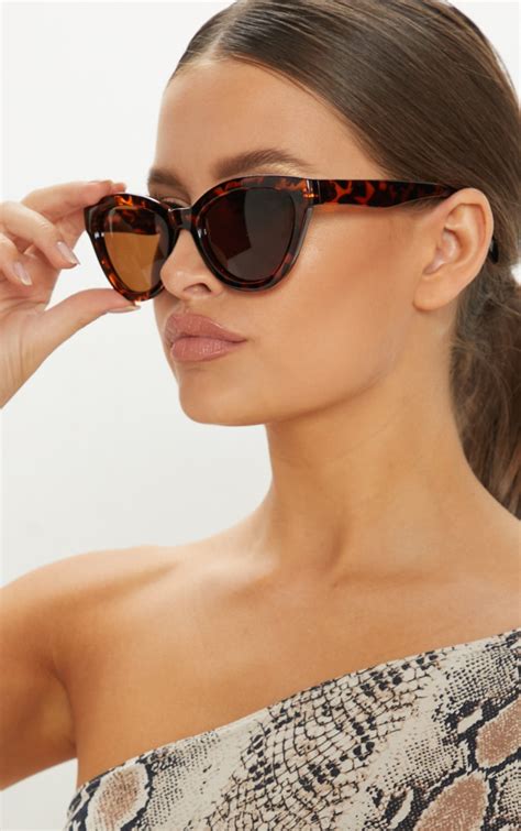 tortoiseshell cat eye sunglasses.